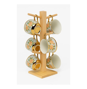Hot Trending Wooden Mug <b>Tree</b> <b>Stand</b> Rustic Artistic Handcrafted Minimalist Modern Kitchen Dining Home Office Organize - Product Image 5