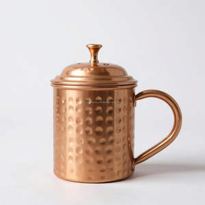 Vaso de Cobre, Diseño Elegante Más Vendido, Vajilla de Lujo Martillada con Beneficios para la Salud, a Prueba de Fugas, Apto para Lavavajillas - Product Image 6