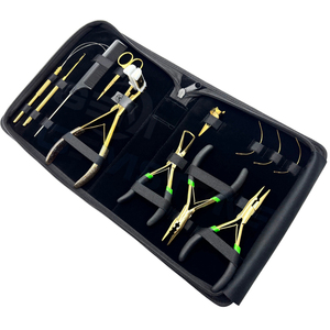 Gold Hair Extension Tool Kit – Micro Bead <b>Plier</b> <b>Set</b> Loop Tool Hook Needles Hair Parting Tools & Accessories Kit - Product Image 1