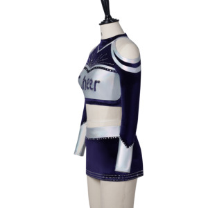 Ensemble d'uniformes de cheerleading haut de gamme pour filles avec logo personnalisé pour les événements scolaires, les spectacles et les célébrations - Product Image 2