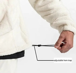 Men's <b>Sherpa</b> Fleece Pullover <b>Hoodie</b> Casual Winter Sweatshirt Breathable Digital Printing 300g Custom Wholesale Apparel - Product Image 3
