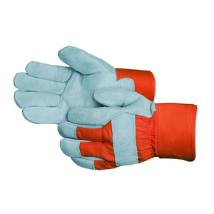 ถุงมือหนังวัวแบบแยกส่วนสำหรับงานอุตสาหกรรม ป้องกันภัยส่วนบุคคล ถุงมือช่างชาวแคนาดา ทนต่อการเสียดสี - Product Image 4