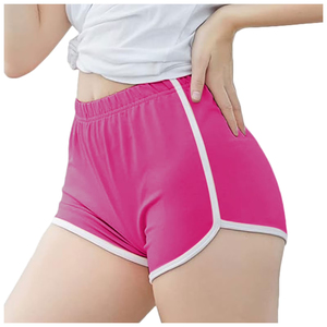 Polyester/Cotton Yoga Fitness Breathable Solid Color Custom Logo Design <b>Elastic</b> Waist Quick Dry OEM High Quality Women Summer - Product Image 5