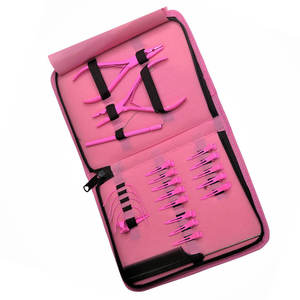 Professional Manufacture All in One Hair Extension Tools Kit with Stainless Steel Pliers Pulling <b>Needle</b> Loop <b>Threader</b> Tail Comb - Product Image 5