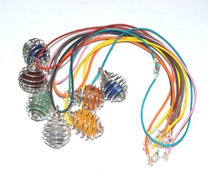 Chakra Sanskrit Tumbled Set avec cordon de mousse et exportateur de pierres semi-précieuses - Product Image 3