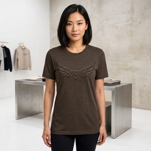 เสื้อยืดคอกลมแขนสั้นสีดำล้วนสำหรับผู้ชาย ทรงปกติ สวมใส่สบาย ผ้าคอตตอนเจอร์ซีย์ถัก สีพื้น - Product Image 5