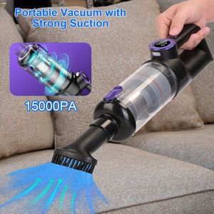 2-Mode 3-1 Handheld Vacuum Cleaner Cordless Car Vacuum with 15000PA Rechargeable <b>Duster</b> Digital Display 2 Washable Filters" - Product Image 5