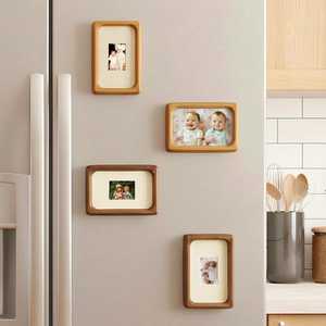 Handmade <b>Wooden</b> Photo <b>Frame</b> Magnets, Fridge Magnets for Photos, Home/Desk Decor, Custom <b>Picture</b> <b>Frames</b>, Cute Gift for Family/Hou - Product Image 2
