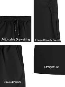 Pantalones Cargo de Lona Ligera de Cintura Alta para Hombre con Bolsillos Desgastados, Deportivos, Casuales y de Moda para Exteriores - Product Image 4