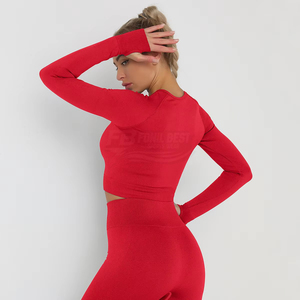 Conjunto Deportivo de Dos Piezas para Mujer, Ligero, Sólido, Sin Mangas, Elástico en Cuatro Direcciones, Spandex/Nailon, Cintura Alta, para Gimnasio, Yoga, Fitness - Product Image 4