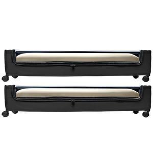 Contenitori portaoggetti sotto il letto con coperchio trasparente e ruote, organizer per scarpe 30,3 x 18,5 x 6,8 pollici - Product Image 1
