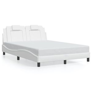 Cadre de lit rembourré Viana White LED 53,9''x74,8'' sans matelas - Product Image 5