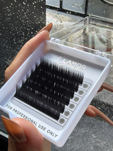 Glamoreyelash Camelia Sole Velvet Super Mink 12/6 Líneas, Extensiones de Pestañas Hechas a Mano, Veganas, Libres de Crueldad Animal, Naturales, Largas, 0.05/007 - Product Image 5