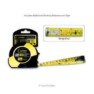 Ruban à mesurer de haute qualité 7,5 m double face 25 mm en acier durable pour la construction et l'atelier - Product Image 6