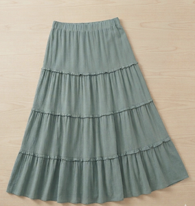 Fabricant de vêtements vietnamien OEM ODM, jupes longues tissées pour femmes, vêtements pour femmes, vêtements sur mesure, vente en gros de vêtements - Product Image 4