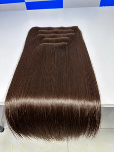 Extensions à clipser AZURA HAIR 100% cheveux humains vietnamiens, Remy, double trame, pointes pleines, couleur naturelle, vente en gros - Product Image 5