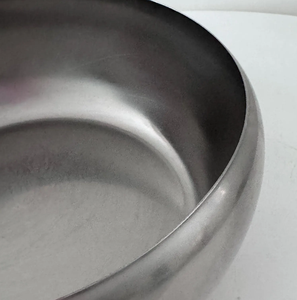 Modern Brushed Stainless Steel Bulbous Decorative Bowl <b>Round</b> Satin Finish Metal Centerpiece <b>Basin</b> for Home & Hotel Decor - Product Image 5
