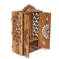Armoire de prière minimaliste en bois artisanale |   Cloche de lotus découpée au laser |   Boîte de prière pour autel domestique |   352060 cm |   Anniversaire