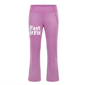 Pantalons de survêtement évasés pour femmes, de haute qualité, nouvelle arrivée, couleur personnalisée, en coton pour femmes - Product Image 1