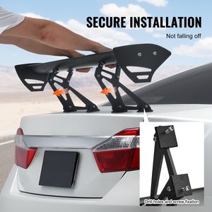 Spoiler universale GT Wing da 43,3 pollici per auto, singolo, regolabile, leggero in alluminio, con design da pista. - Product Image 6
