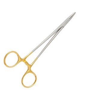Pince porte-aiguille pour une positionnement sécurisé de l'aiguille lors des procédures de suturage dans les hôpitaux, les cliniques et les formations - Product Image 5