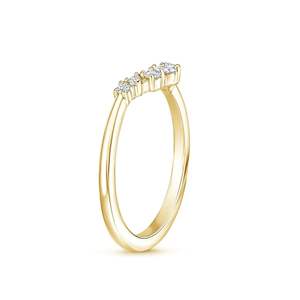 Anillo de Compromiso de Oro Amarillo con Corte Redondo para Mujer - Product Image 3