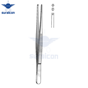 Pinzas Delicadas de 14.5 cm / 5-3/4 Pulgadas, Pinzas Quirúrgicas Finas de Acero Inoxidable para Manipulación Precisa de Tejidos en Microcirugía - Product Image 2