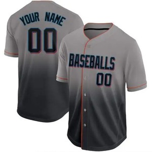 Camisetas Deportivas al por Mayor para Hombre y Jóvenes, Sublimadas, Cuello en V, con Botones, Uniformes de Béisbol, Personalizables con Logotipo - Product Image 6