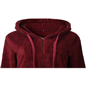 Robe pull molletonnée personnalisée pour femme, 100 % coton, respirante, coupe-vent, écologique, à capuche oversize, gaufrée - Product Image 2