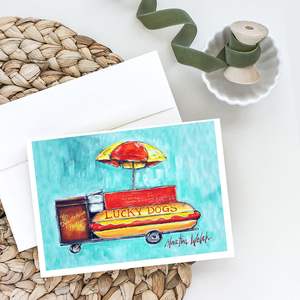 Lucky Dog for <b>Me</b> A7 Whimsical 5x7 Blank Note Cards Pack of 8 with Envelopes Greeting Cards - Product Image 2