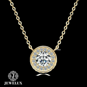 Pendentif Hip Hop personnalisé haut de gamme plaqué or, en argent 925, forme unique, certifié IGI, bijou de déclaration, Jewelux, meilleur prix - Product Image 4