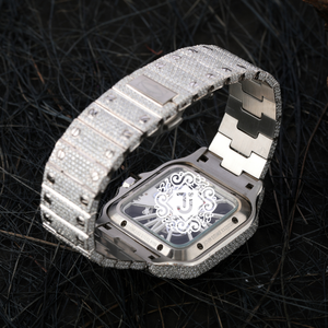 Direct Factory Supply Fashion Luxury Stainless Steel Iced Out <b>Diamond</b> <b>Watch</b> for Daily and Club Wear Available for Factory Price - Product Image 4