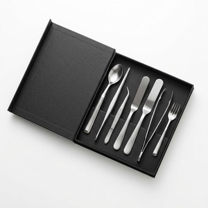 Ensemble professionnel de 7 ustensiles de chef en acier inoxydable pour l'assiettage et la garniture, comprenant cuillère, pinces, spatules, fourchette, lavage à la main uniquement - Product Image 5