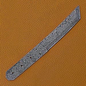 Couteau de Chef Personnalisé Fait Main Jexmoo, Lame en Acier Damas (Épaisseur 3,0 mm, Longueur 5,9 pouces), Étui en Cuir - Cadeau - Product Image 2