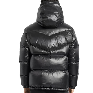 Veste matelassée OEM en gros, manteau à capuche de créateur avec logo OEM, coupe-vent respirant en polyester/coton, hiver unisexe pour hommes et femmes - Product Image 4