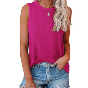 Latest Fashion Tank <b>Tops</b> for <b>Women</b> | Trendy Casual <b>Vest</b> Wholesale Casual Solid Color Breathable <b>Women's</b> <b>Top</b> - Product Image 4