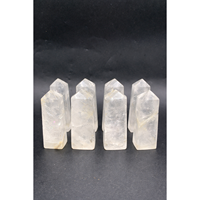9 cm Premium Handpolierter Natürlicher Klarer Quarz-Turm Kristallspitze Heilende Dekoration Geschäftsgeschenk Heimdekoration