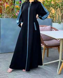 Wholesale Traditional Naqab Muslim Clothing Accessories Hot Sale New Model Best Color Ladies Abaya - Product Image 4