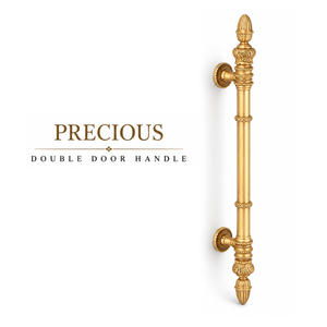 PRECIOUS Manija de Puerta Doble Mate Estilo Antiguo, Diseño Decorativo Premium - Product Image 1
