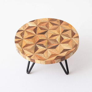 แท่นวางสำหรับเสิร์ฟขนมผลไม้ชีสทำจากเรซินทั้งในร่มทำจากไม้ทรงกลมอีพ็อกซี่ใช้ซ้ำได้ - Product Image 4