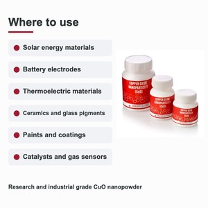 TECHINSTRO Nanopolvo de Óxido de Cobre 99.9% CuO Nanopartículas 30-70 nm para Catalizadores y Sensores de Gas OEM ODM - Product Image 2