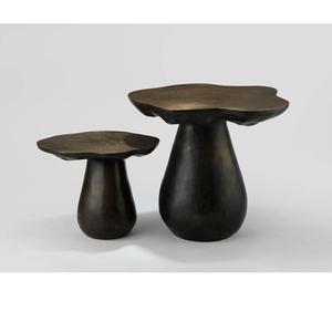 Table d'appoint en aluminium tendance de haute qualité, mobilier de qualité supérieure, table d'appoint en métal pour hôtel, maison, salon, ottoman, laiton - Product Image 5