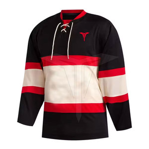 Venta al por Mayor de Camisetas de Hockey sobre Hielo de Poliéster Transpirable de Tallas Grandes, Servicios OEM de Marca Privada de Alta Calidad Disponibles, Venta en Línea - Product Image 2