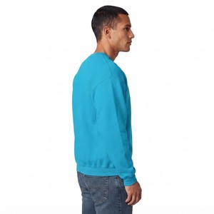 Sudadera de cuello redondo azul cielo para hombre, estilo casual urbano, de manga larga, corte holgado con hombros caídos, forro polar suave, ¡la elección más popular! - Product Image 5