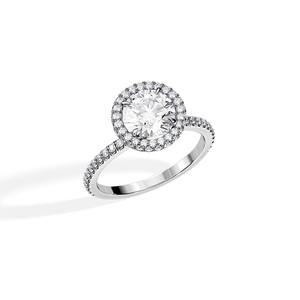 แหวนเพชรแล็บโกรว์สุดหรูสำหรับเจ้าสาวจากโรงงานโดยตรง ทองคำขาว เครื่องประดับชั้นดี ราคาดีที่สุด - Product Image 1