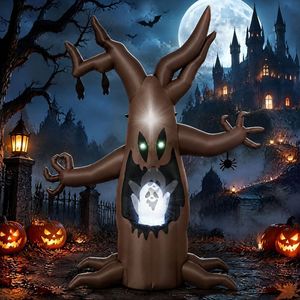 Albero Gonfiabile di Halloween da 2,4 Metri con Fantasma Animato - Decorazione da Giardino per Esterni - Product Image 1