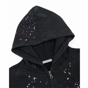 Premium Cotton Oversized Hoodie Heavyweight Fleece <b>Pullover</b> Hoodie <b>Men</b> Casual Streetwear Hoodie Custom Logo Embroidered Hoodie - Product Image 2