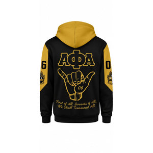 Sudadera con Capucha de la Fraternidad Alpha Phi Alpha, Sudadera con Letras Griegas para Hombre, Ropa de Hermandad, Regalo para Alumni de HBCU, Estilo de Vida Griego Negro - Product Image 3