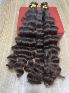 Extensiones de Cabello Ruso de Alta Calidad con Punta Plana/K, 100% Cabello con Cutícula Intacta - Product Image 1