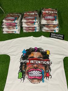 เสื้อยืดพิมพ์ลายพัฟคุณภาพสูง ผ้าฝ้าย 100% สไตล์วินเทจ แขนสั้น สำหรับใส่ในฤดูร้อน สตรีทแวร์ - Product Image 6